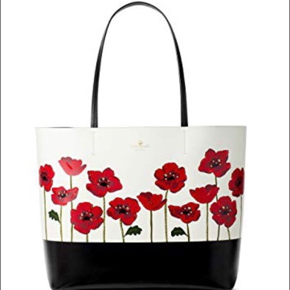 NWT Kate Spade Ooh La La Poppy Little Len Tote